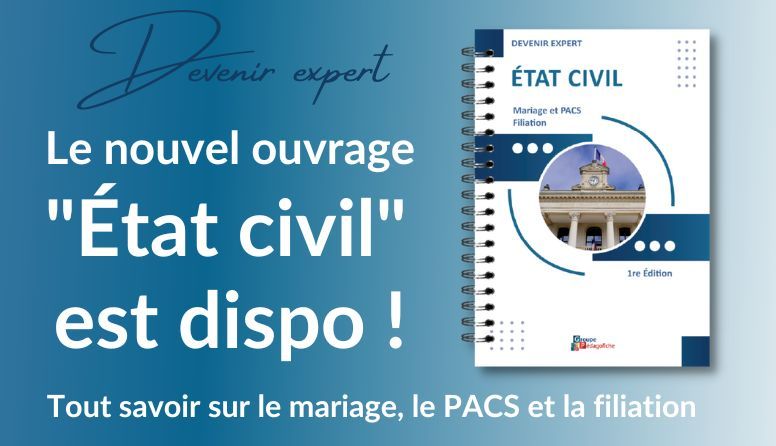 Le nouvel ouvrage État civil est disponible !